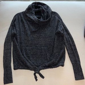 Barefoot dreams drawstring pullover cowl neck sweater